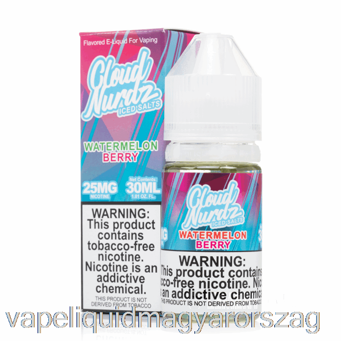 Jeges Görögdinnye Bogyó - Felhő Nurdz Sók - 30ml 50mg Vape Folyadék